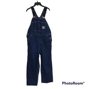 Carhartt denim mens overalls 38X30